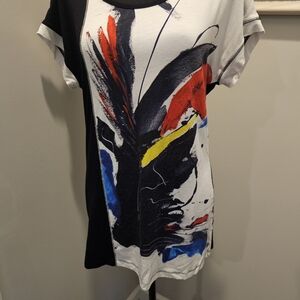 Colorful Abstract Women's Short Sleeve Top